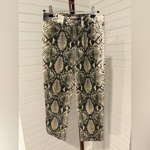 Karen Millen Snakeskin Patterned Trousers
